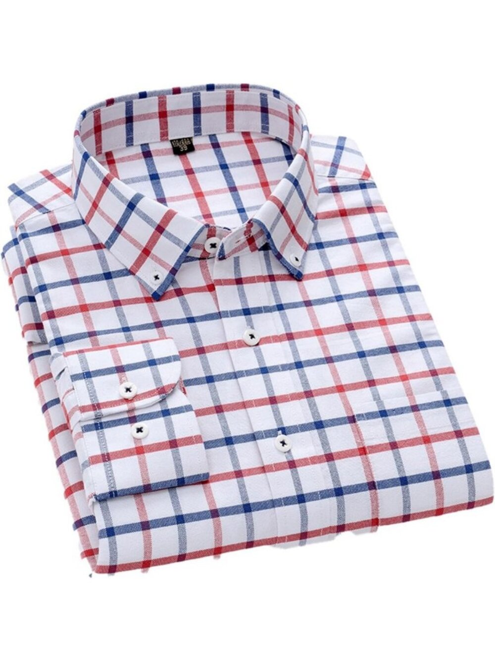 Stylish Men's Oxford Long Sleeve Button-Down Shirt - Casual & Versatile Wear